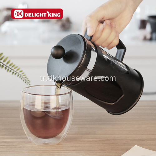 Cam Kahve Pistonlu Çaydanlık Makinesi